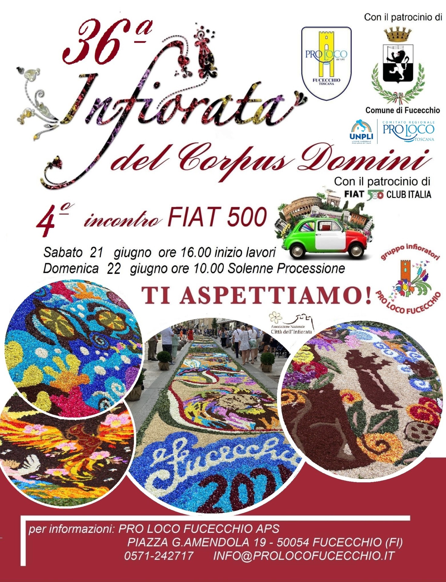Locandina dell’Infiorata di Fucecchio