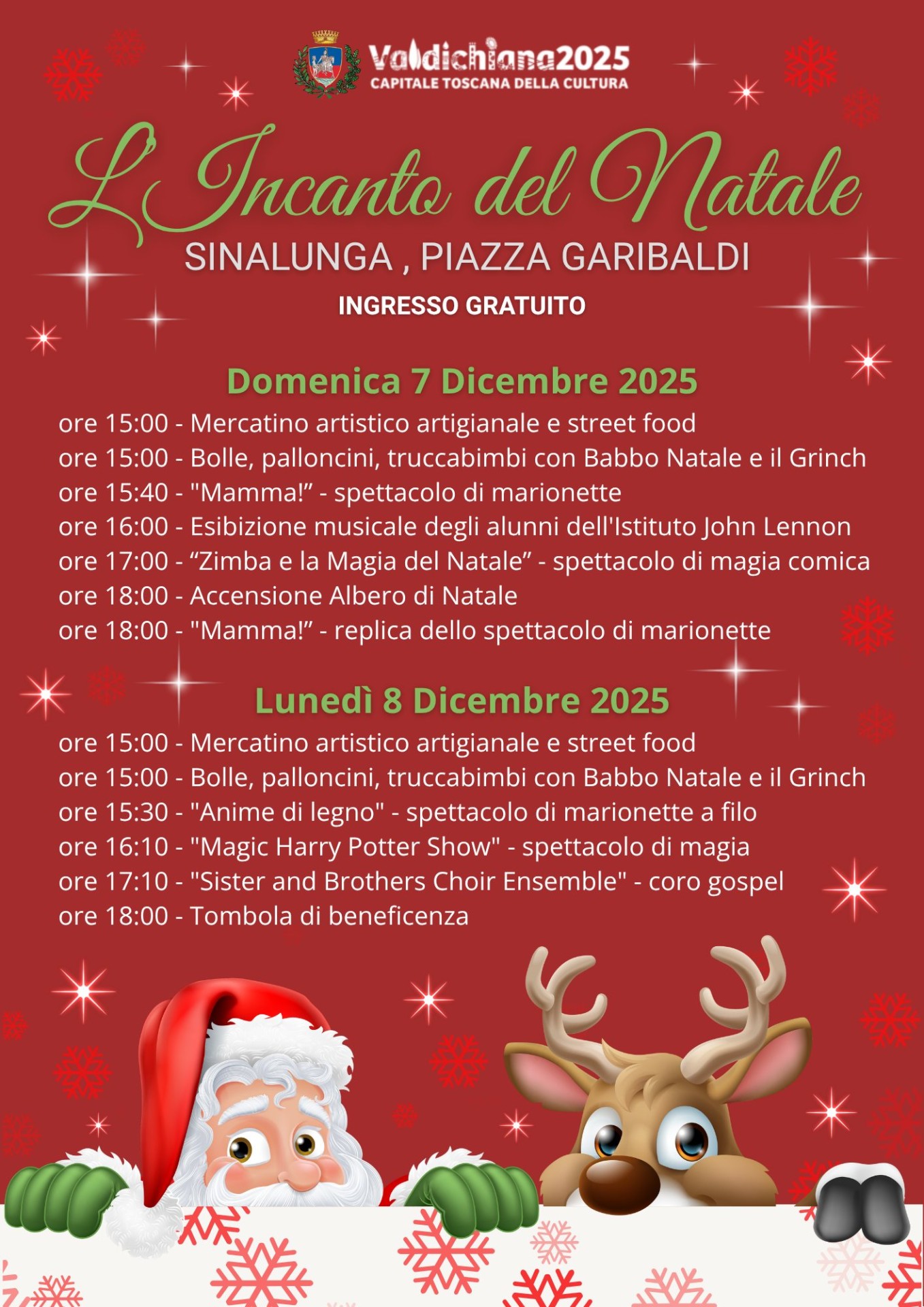 Locandina de L'Incanto del Natale a Sinalunga