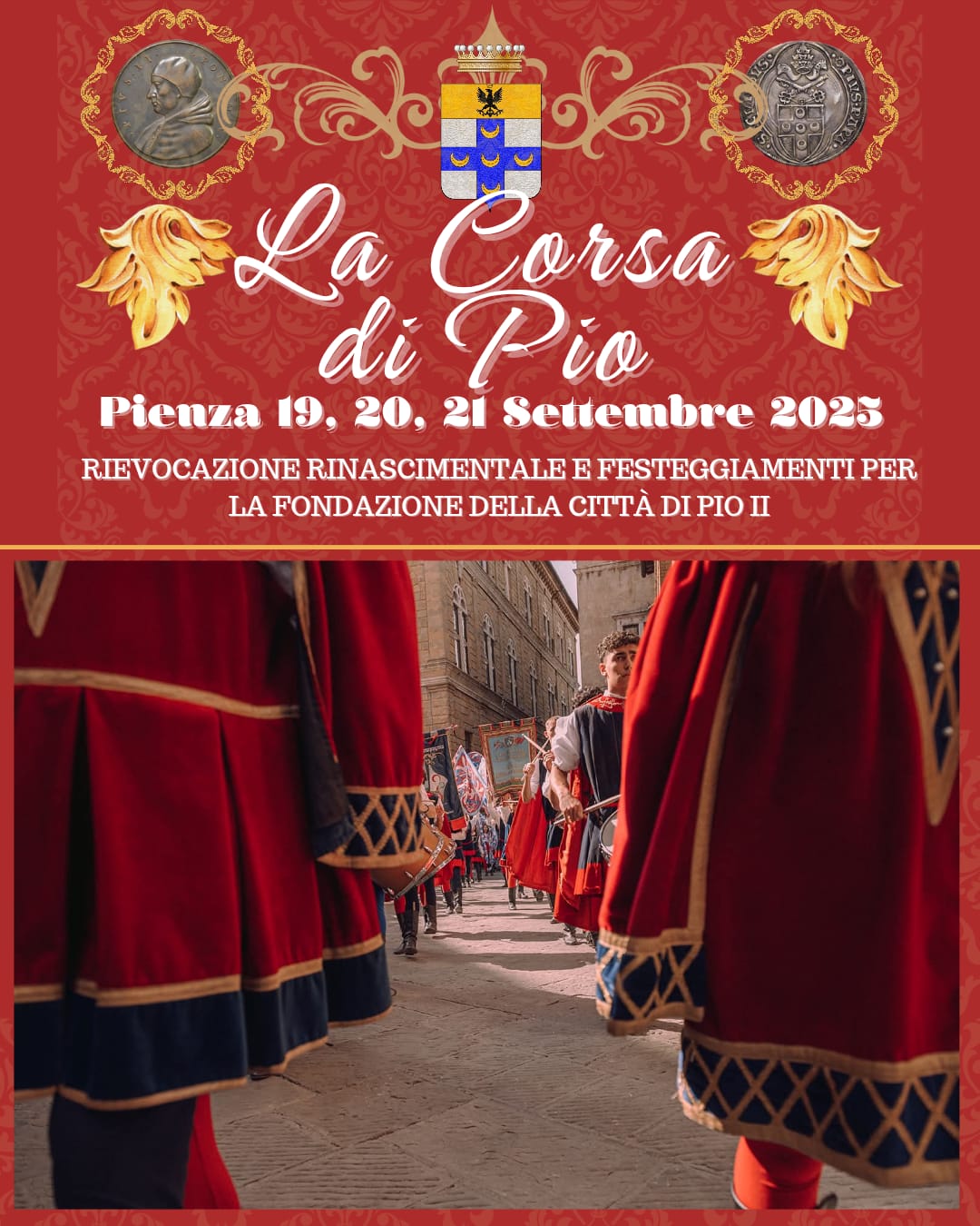 Locandina Corsa del Pio a Pienza