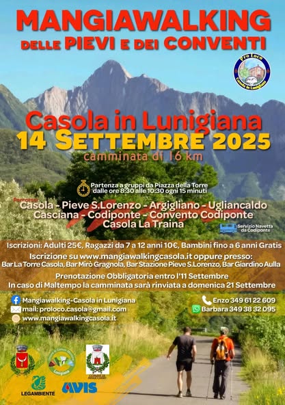 Mangiawalking delle Pievi e dei Conventi