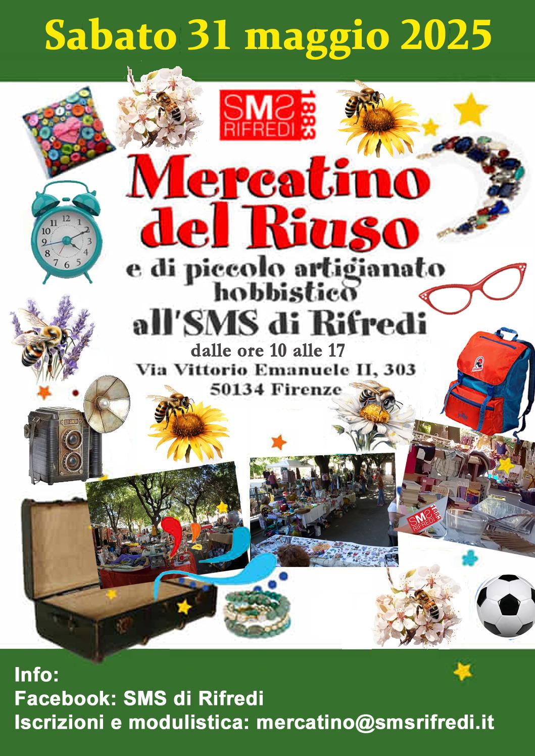Locandina Mercato del riuso Rifredi Firenze