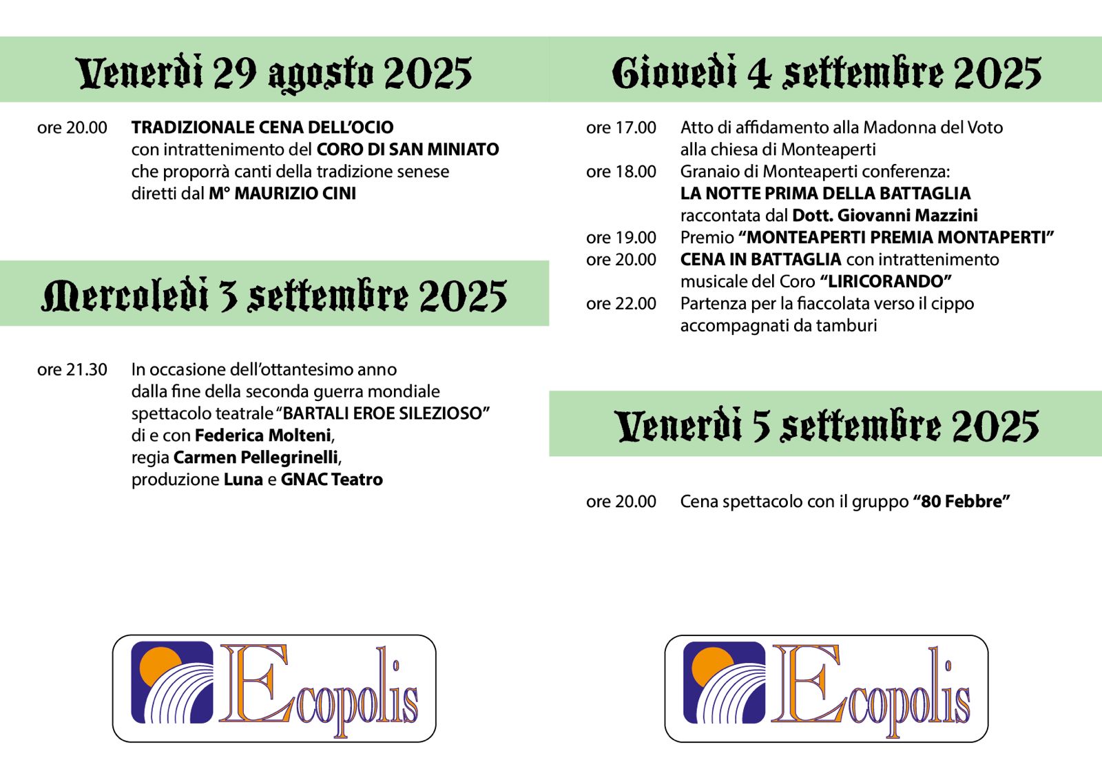 Monteaperti – Passato e presente