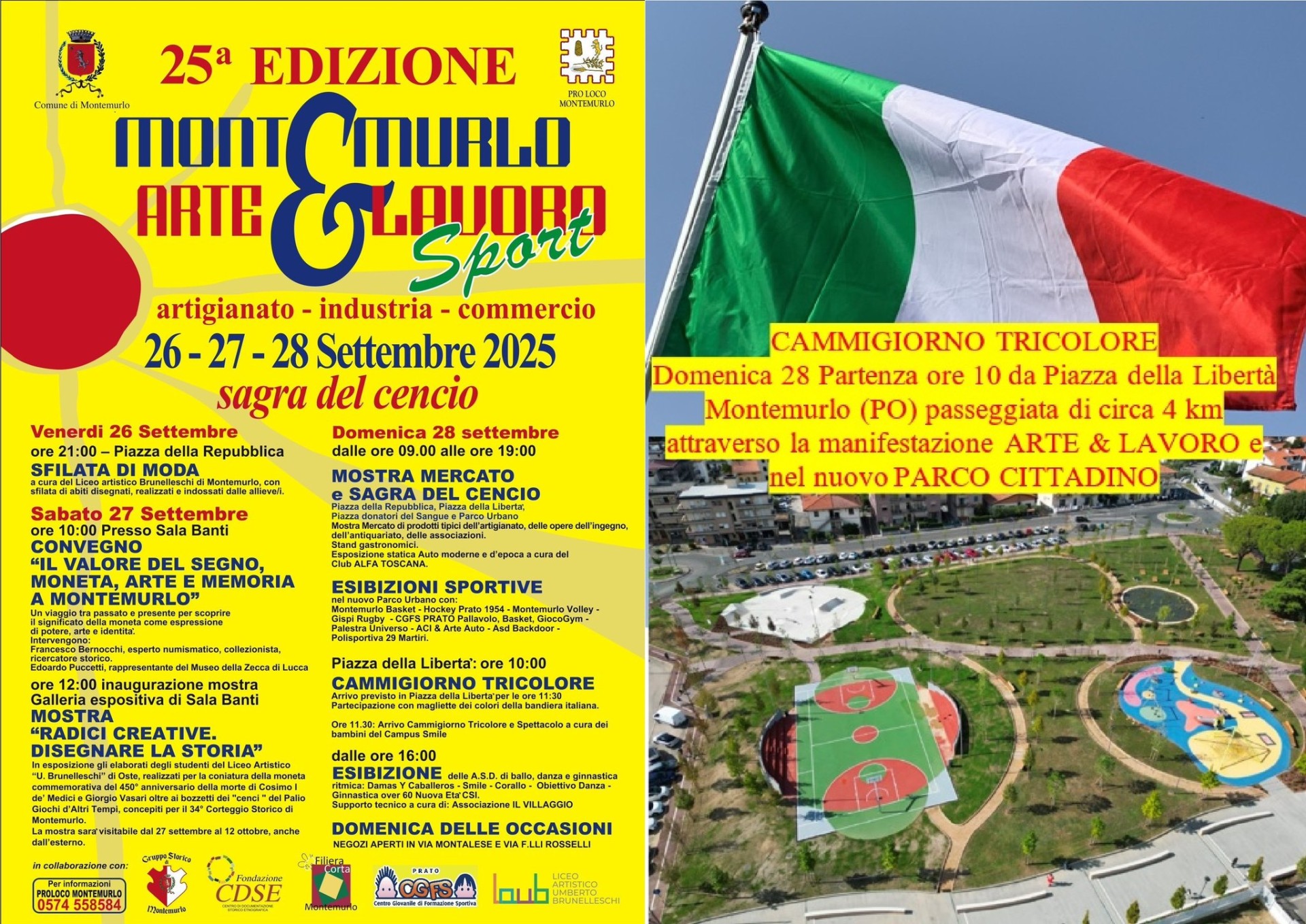 Montemurlo Arte Lavoro Sport e Sagra del Cencio