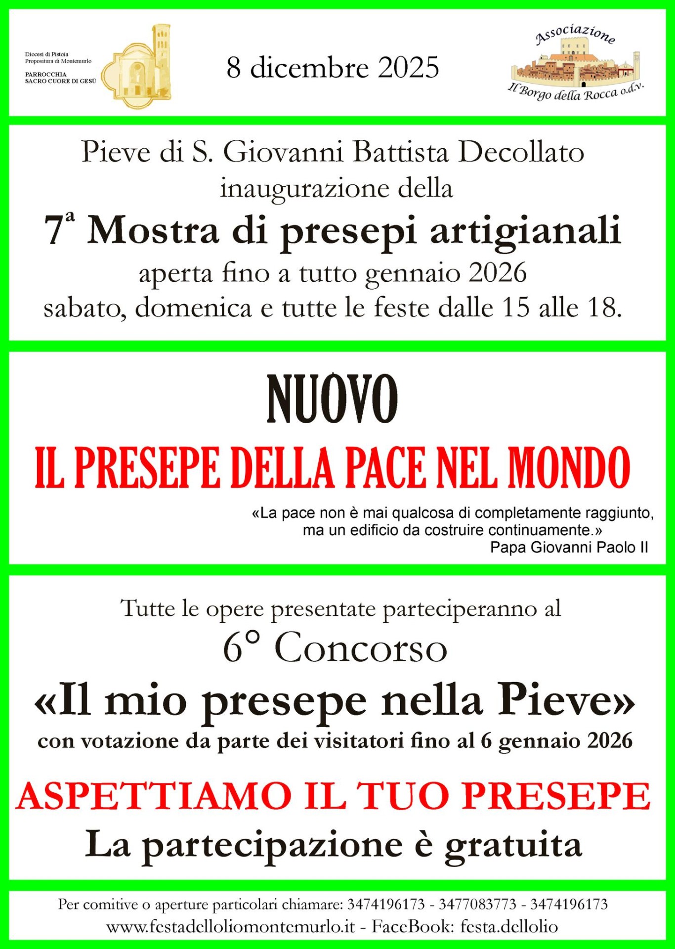 Mostra di Presepi artigianali a Borgo della Rocca