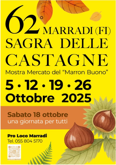 Locandina della Sagra delle Castagne a Marradi