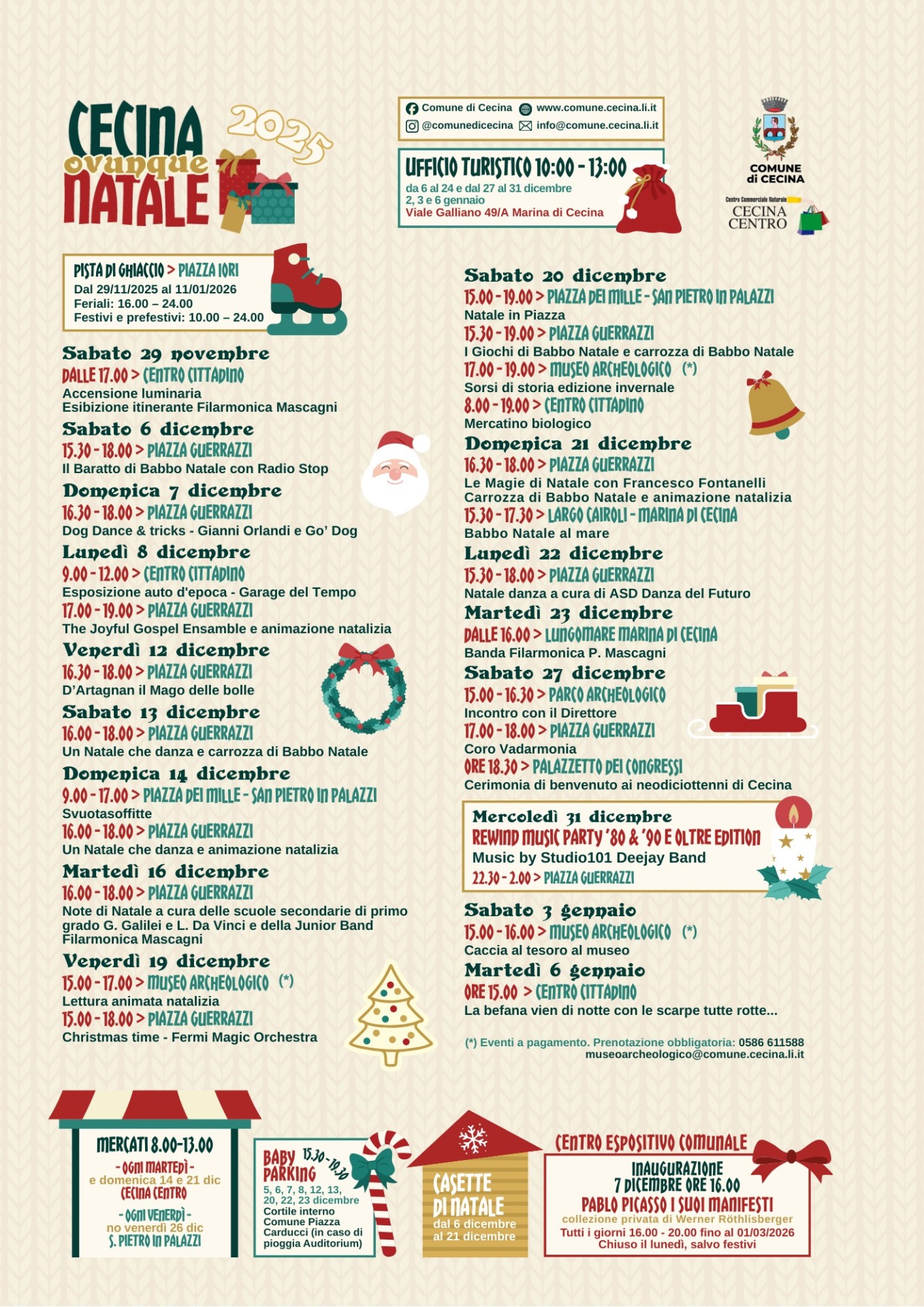 Locandina di Natale a Cecina (LI)