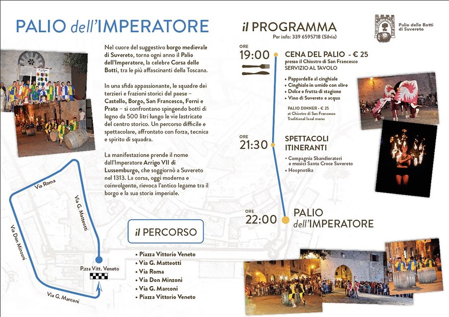 Locandina del Palio delle Botti di Suvereto (LI)