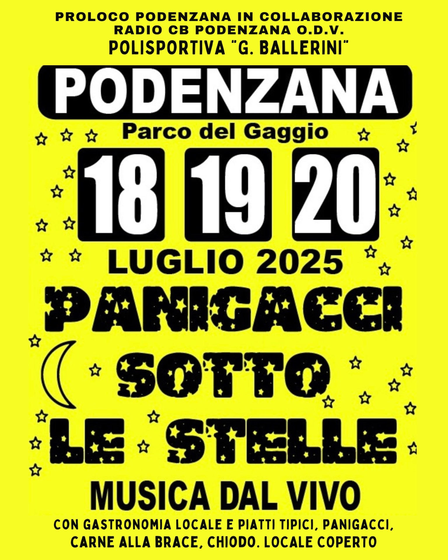 Panigacci sotto le stelle