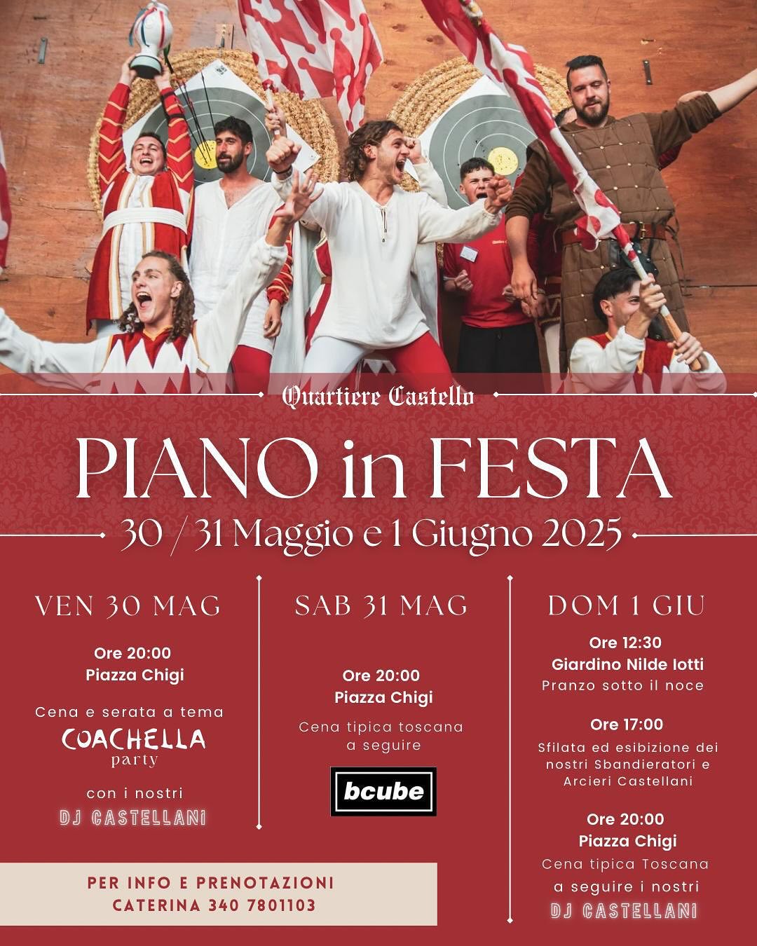 Locandina di Piano in festa a San Quirico d'Orcia