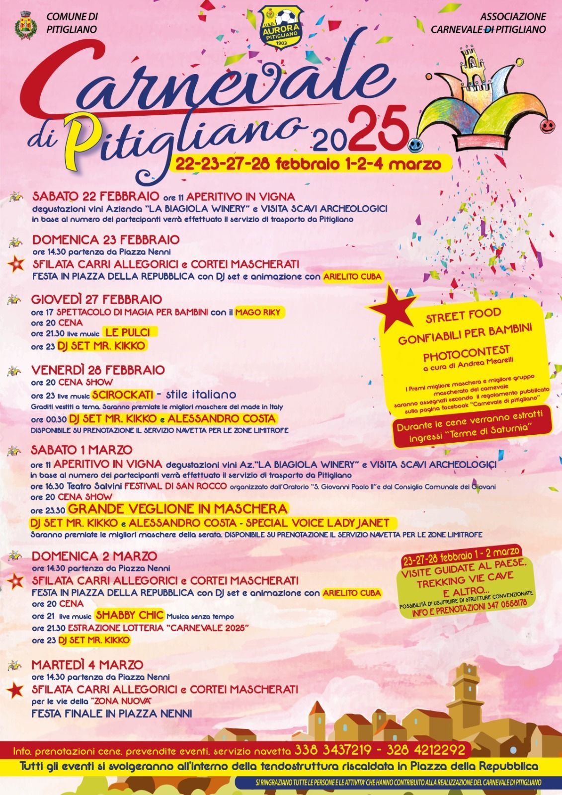 Locandina Carnevale di Pitigliano