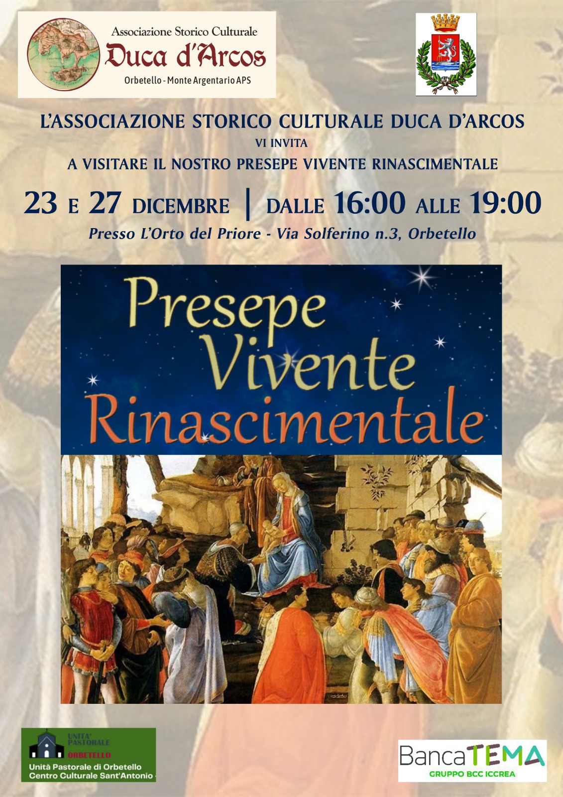 Presepe Vivente Rinascimentale a Orbetello