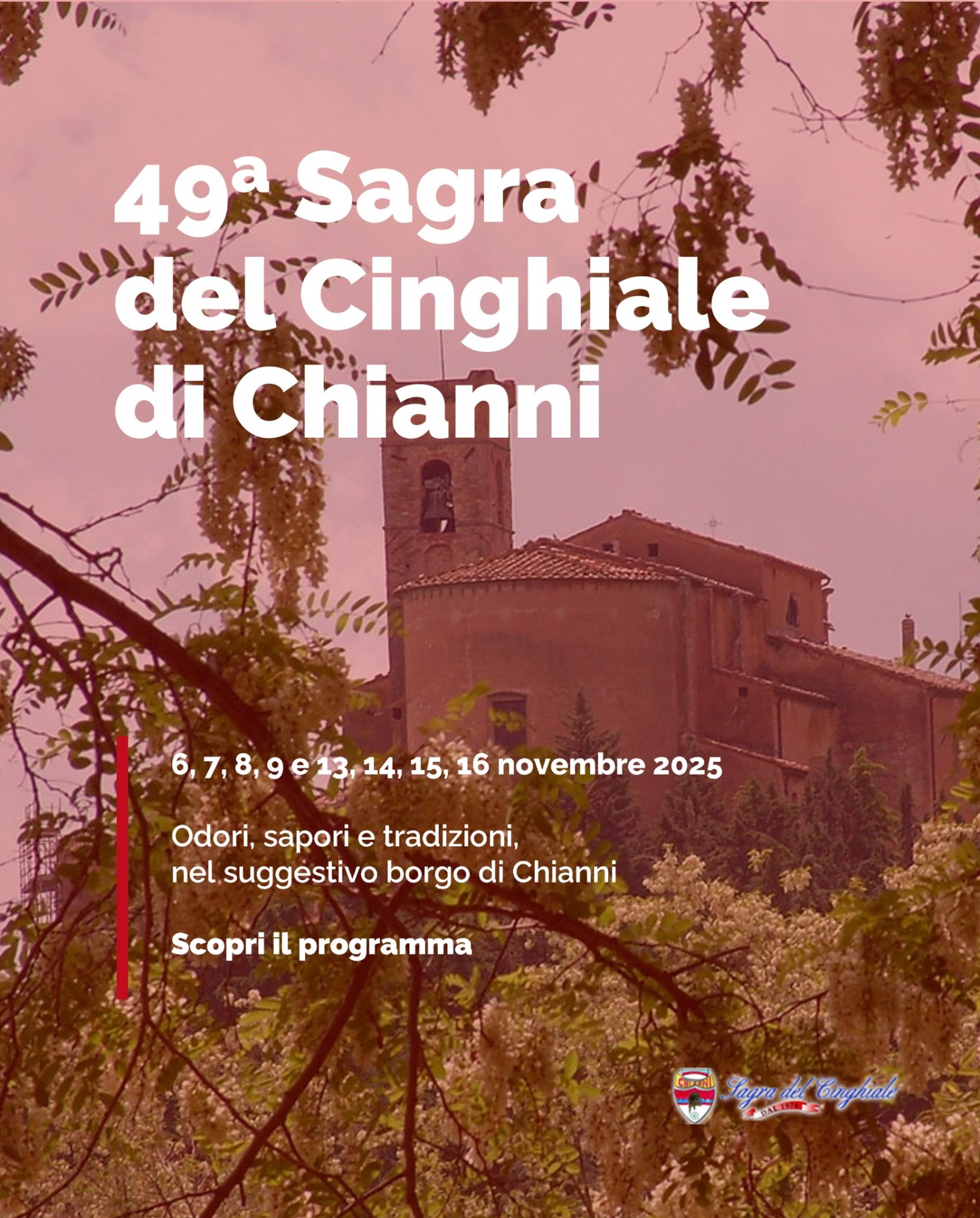 Locandina Sagra del Cinghiale di Chianni