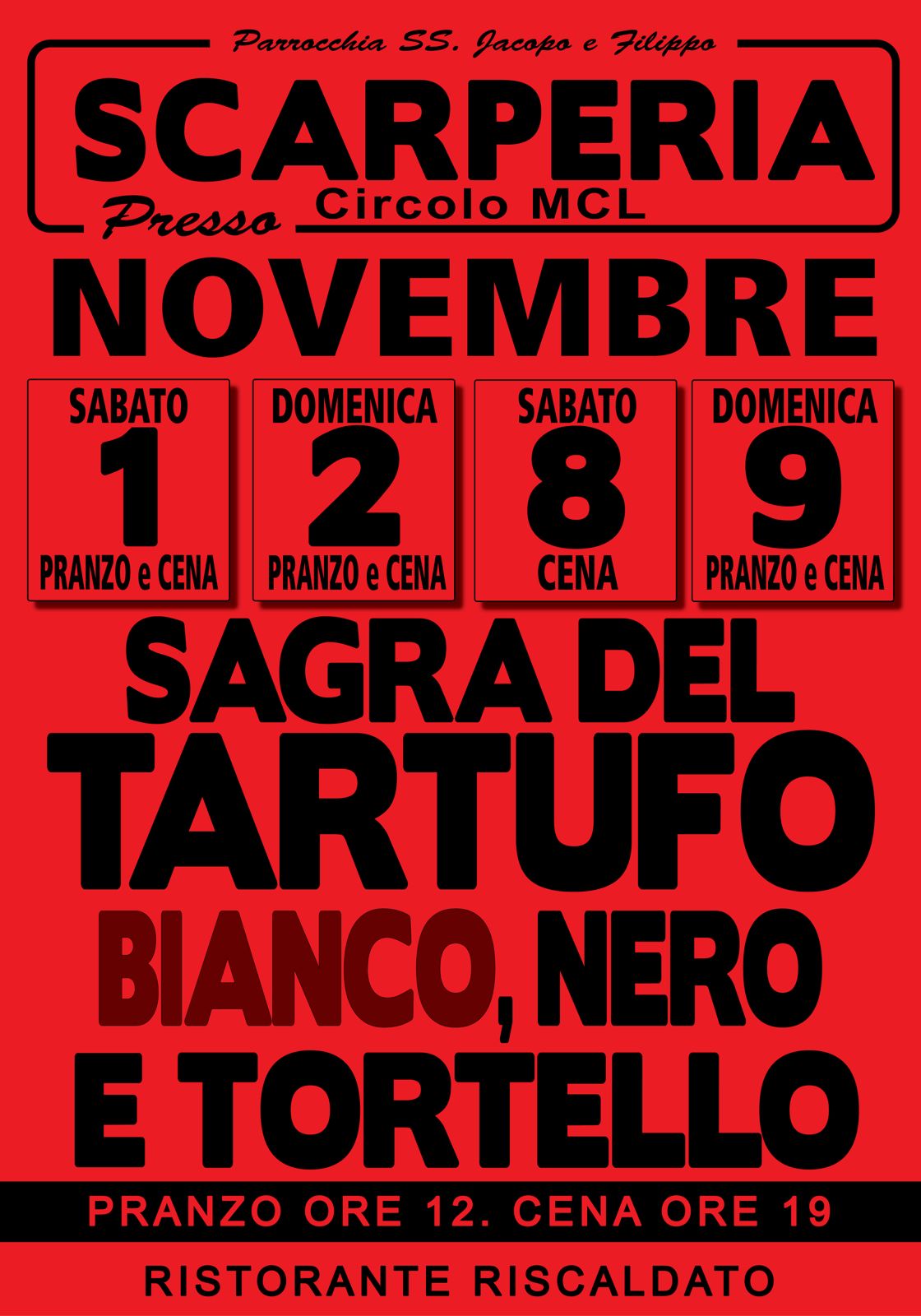 Sagra del Tartufo Bianco, Nero e Tortello