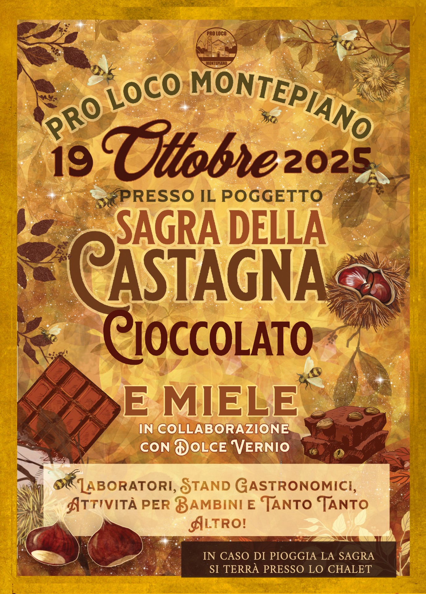 Locandina della Sagra della Castagna a Montepiano