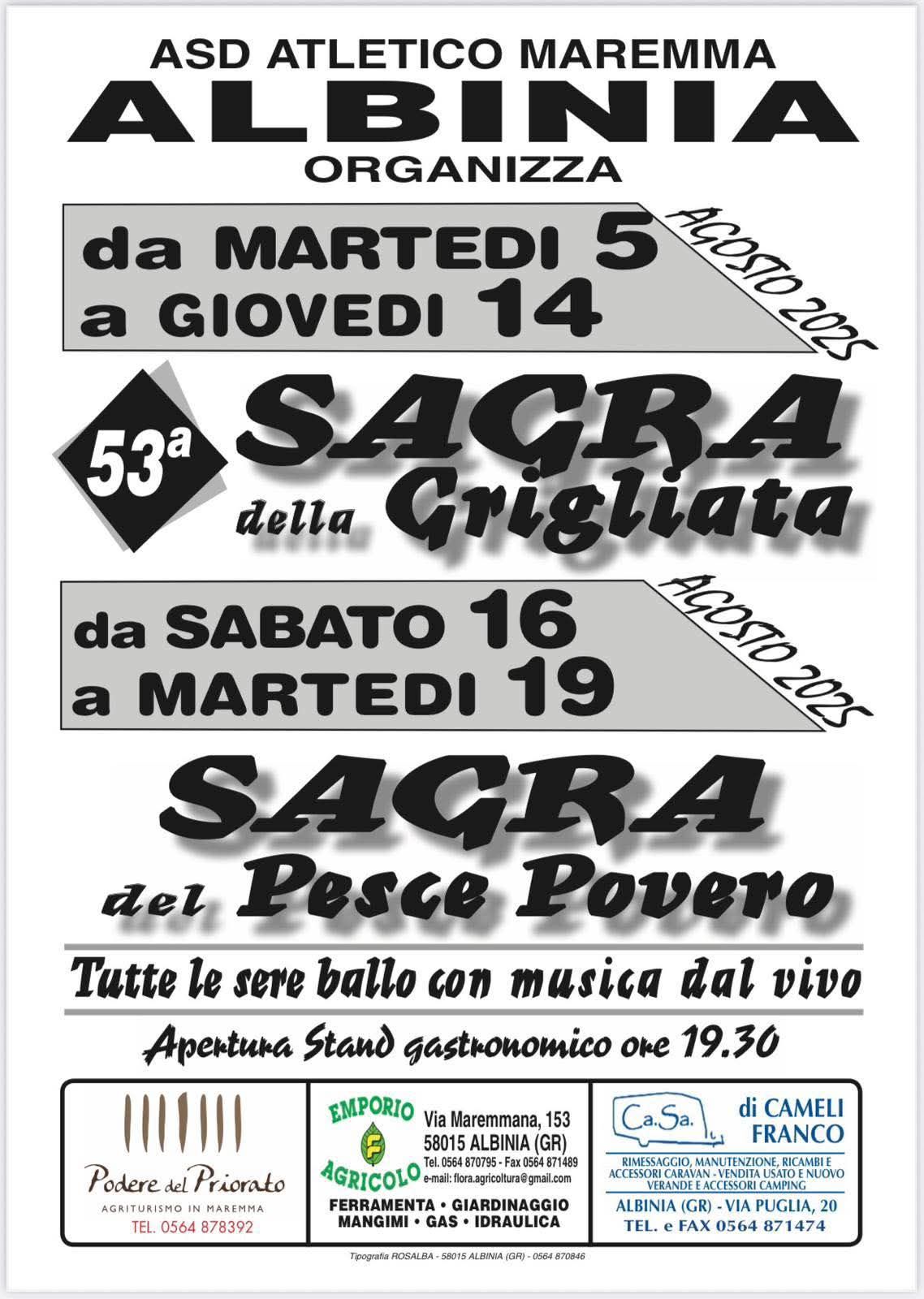 Sagra della grigliata e del Pesce Povero