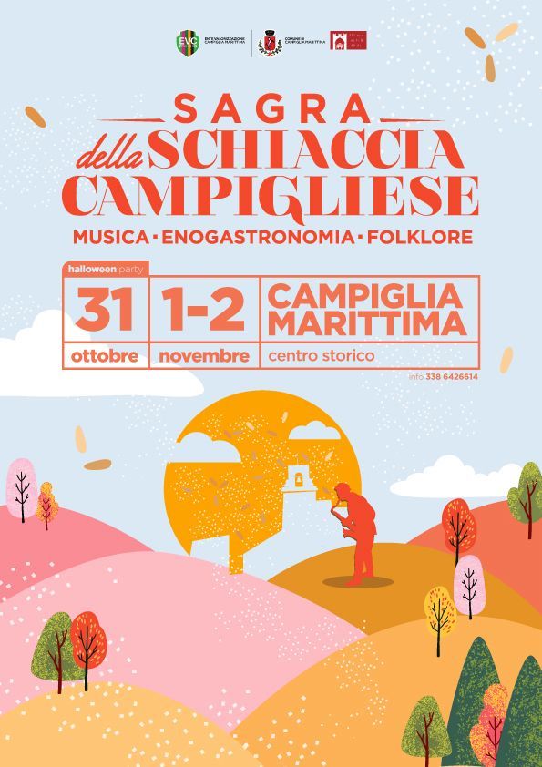 Locandina della Sagra della Schiacciata Campigliese a Campiglia Marittima