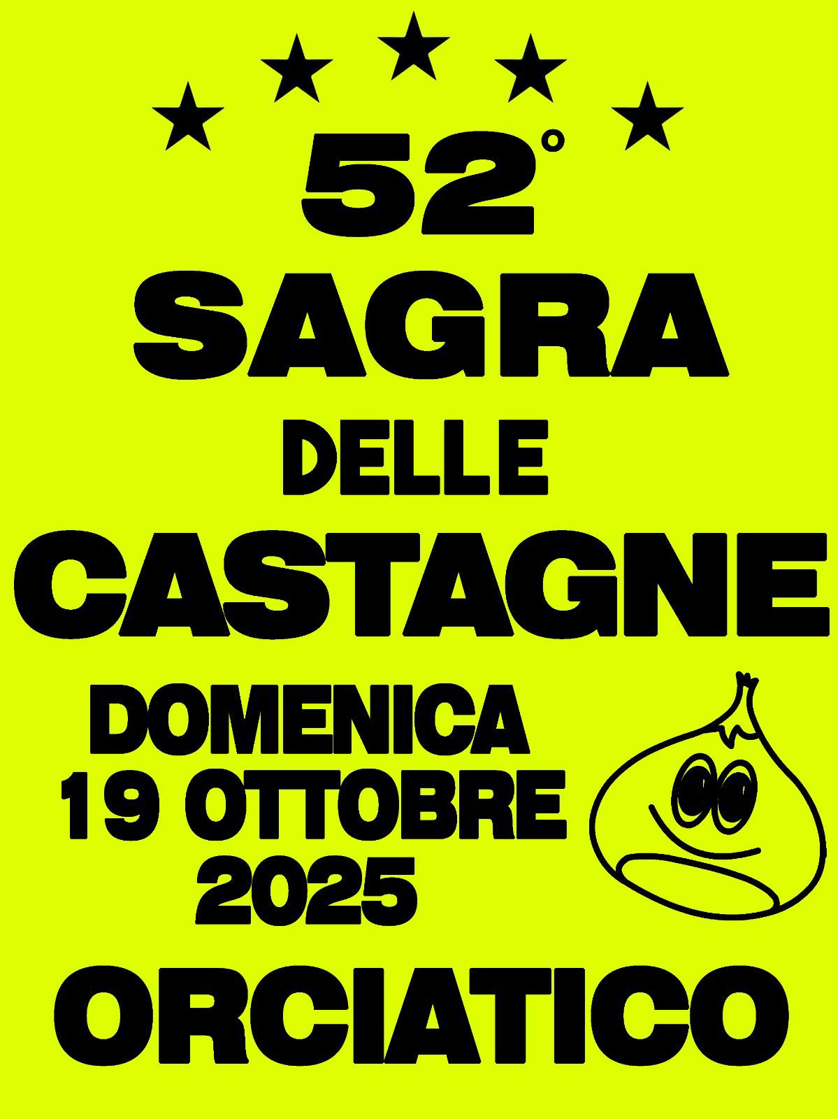Locandina della Sagra delle Castagne a Orciatico