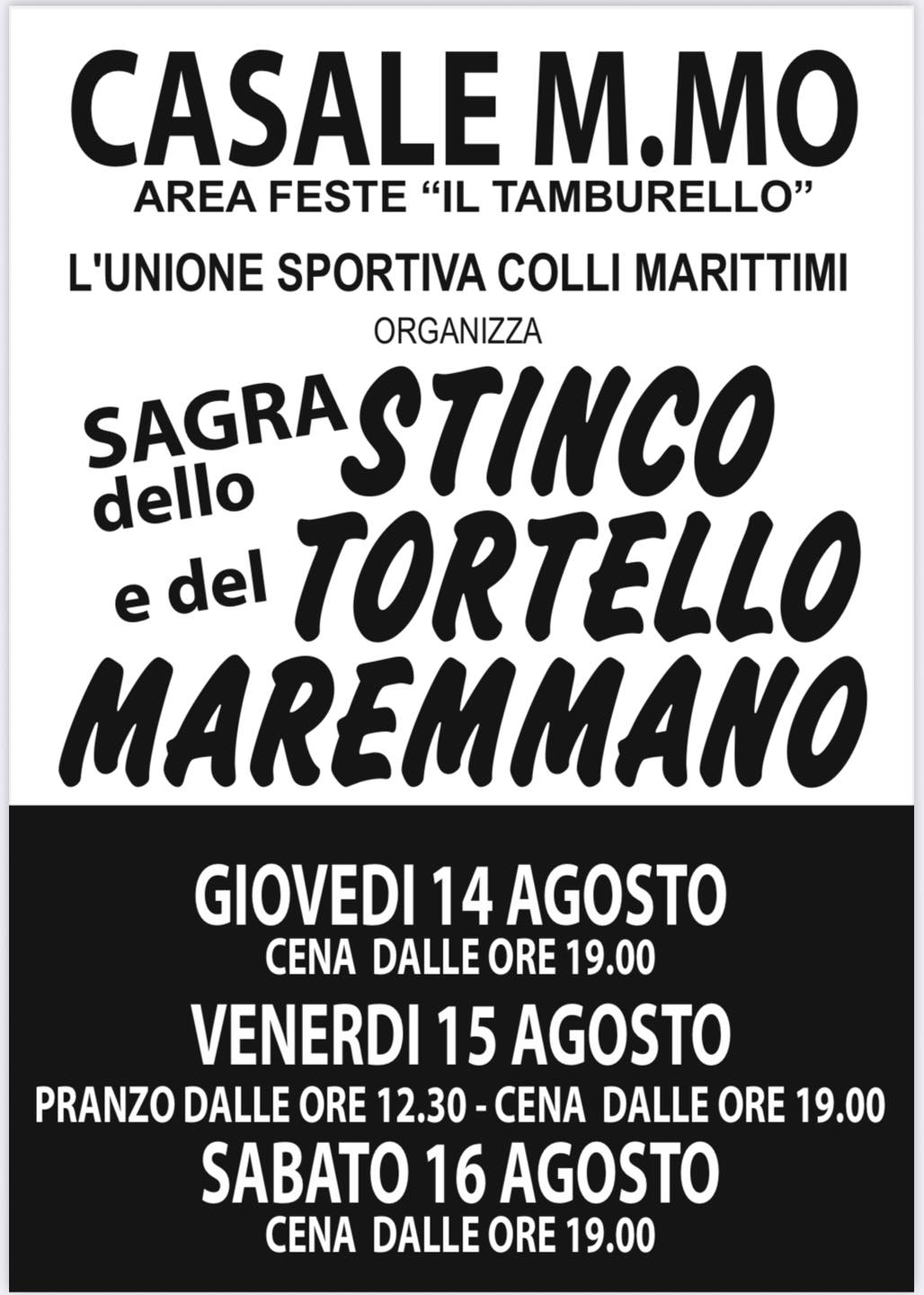 sagra dello stinco e del tortello maremmano casale marittimo