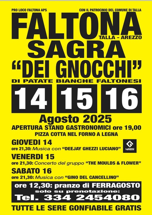 Sagra dei Gnocchi con Patata Bianca di Faltona