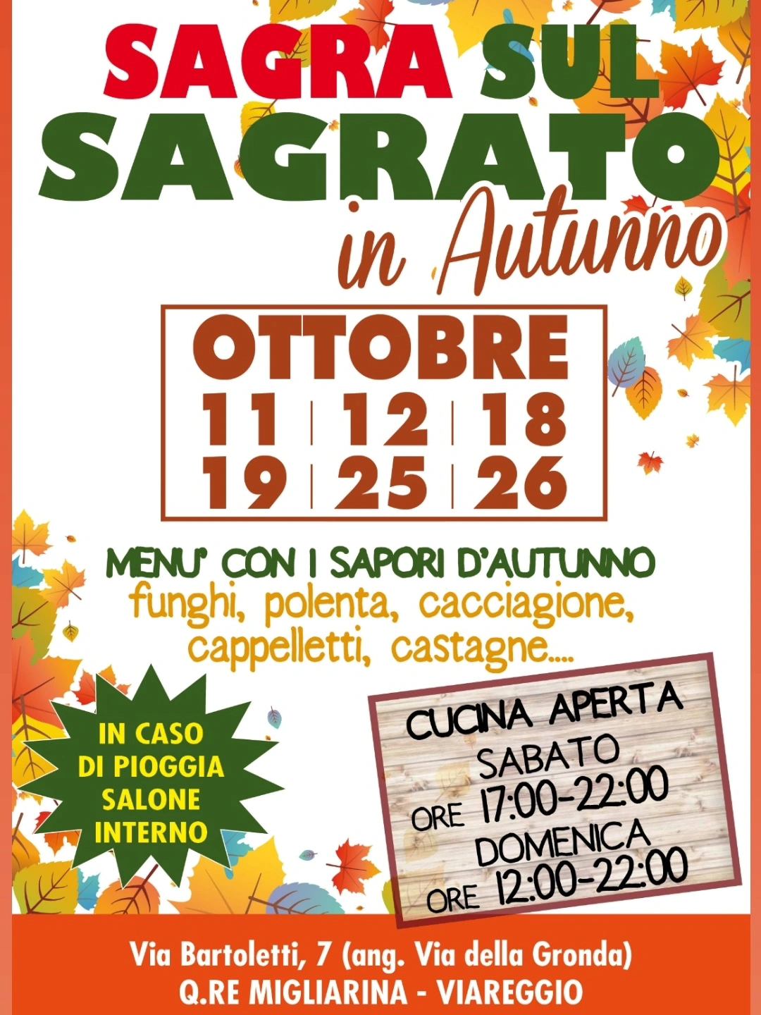 Sagra sul Sagrato in autunno