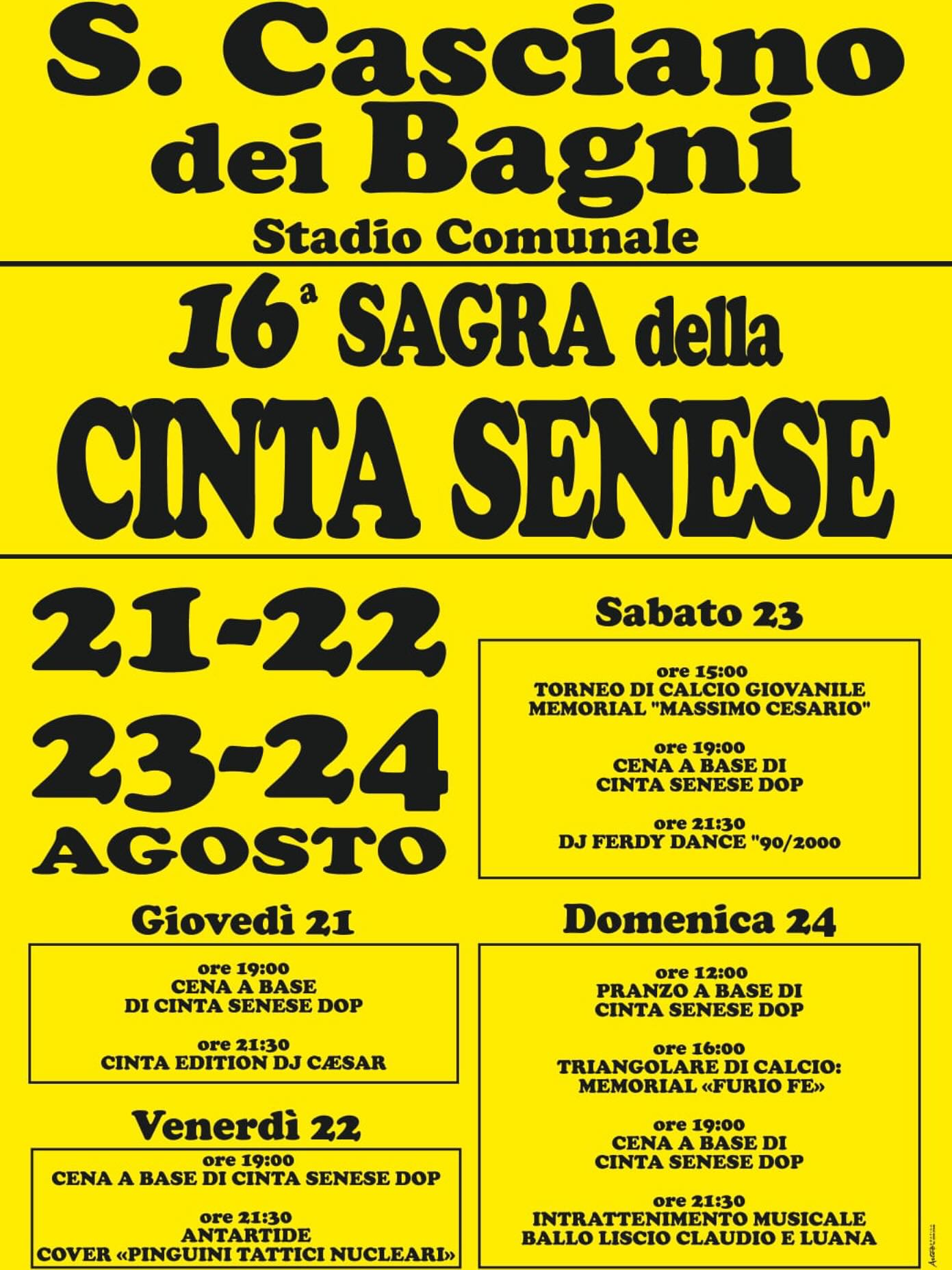 Sagra della Cinta Senese, San Casciano dei Bagni