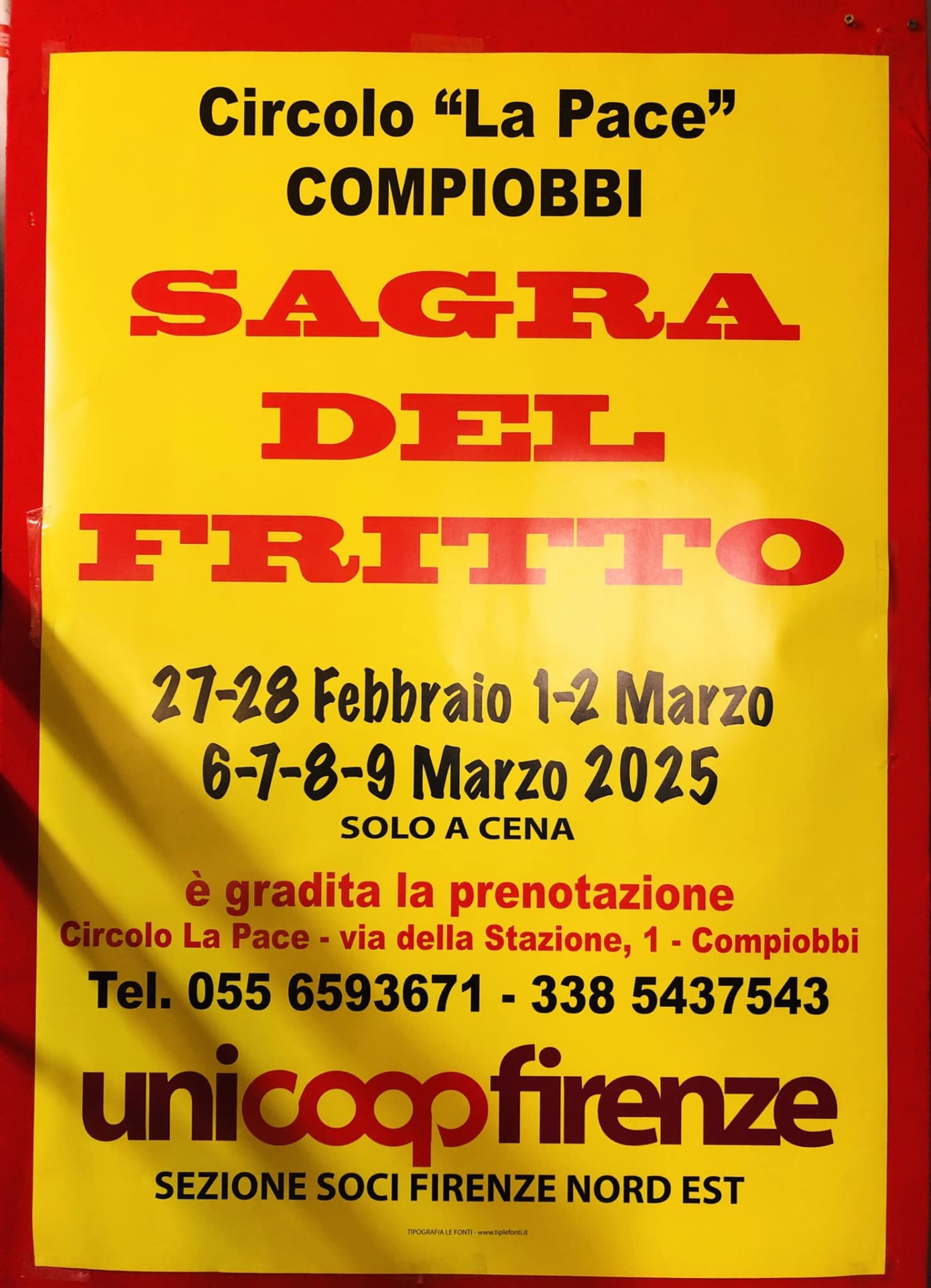 Locandina Sagra del fritto a Compiobbi