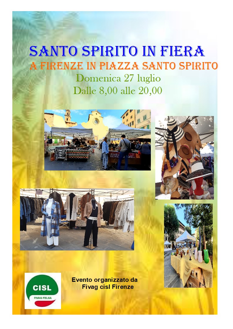 Locandina Santo Spirito in Fiera a Firenze