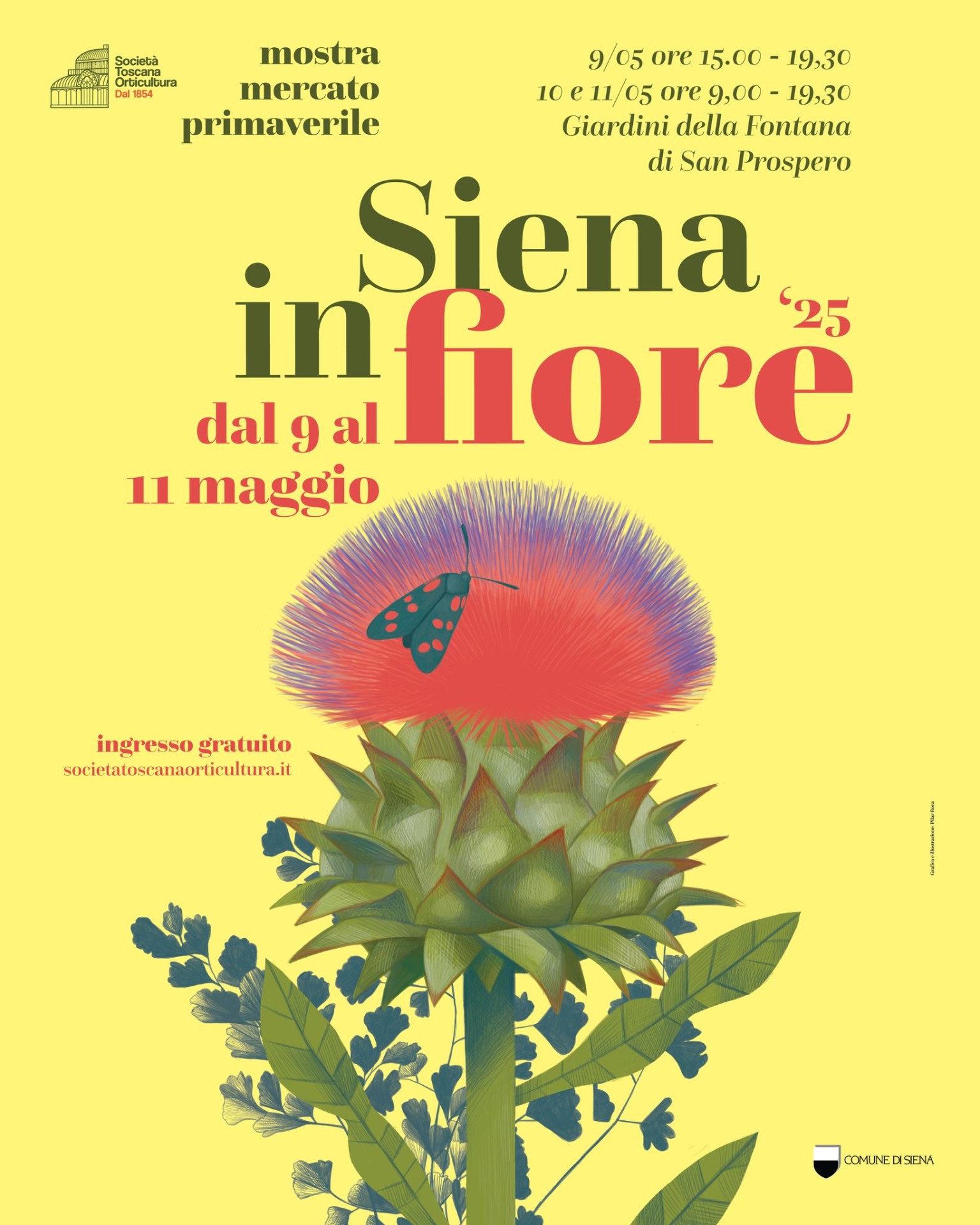 Locandina Siena in Fiore
