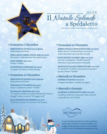 Il Natale splende a Spedaletto