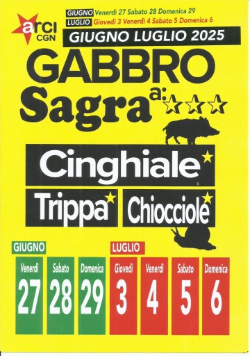 Sagra a Tre Stelle Cinghiale, Trippa e Chiocciole