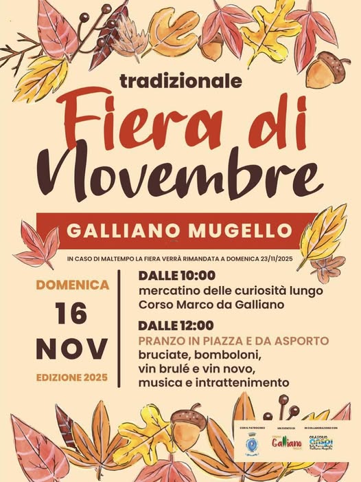 Locandina Tradizionale Fiera di Novembre a Galliano