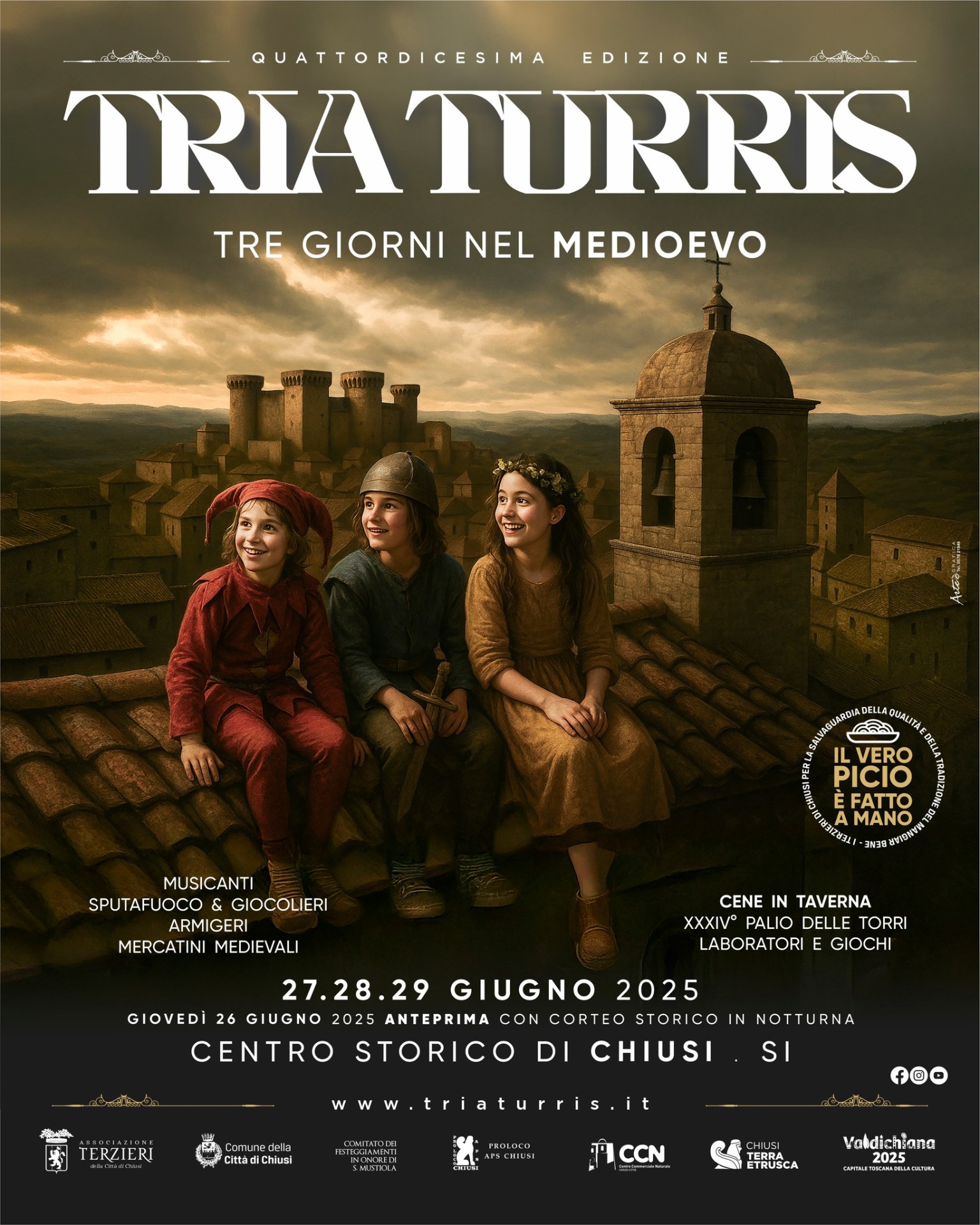 Locandina di Tria Turris a Chiusi (SI)