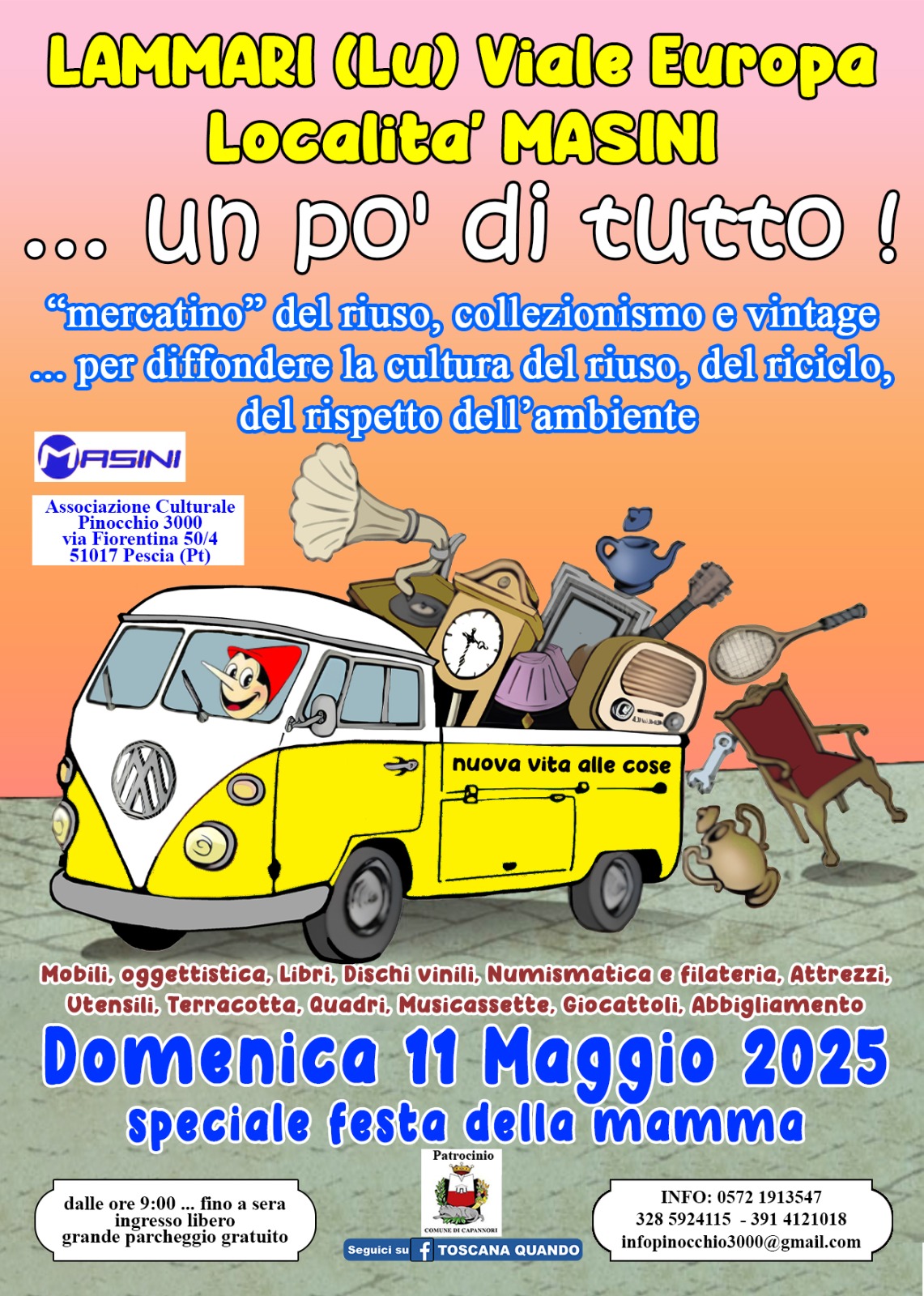 Locandina mercatino del riuso Lammari
