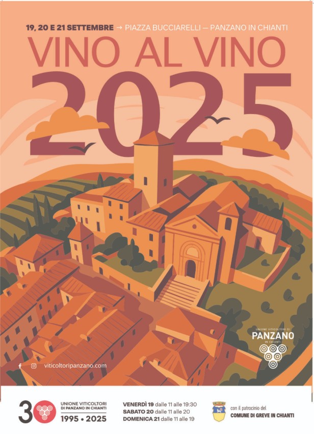 Locandina di Vino al Vino a Panzano in Chianti