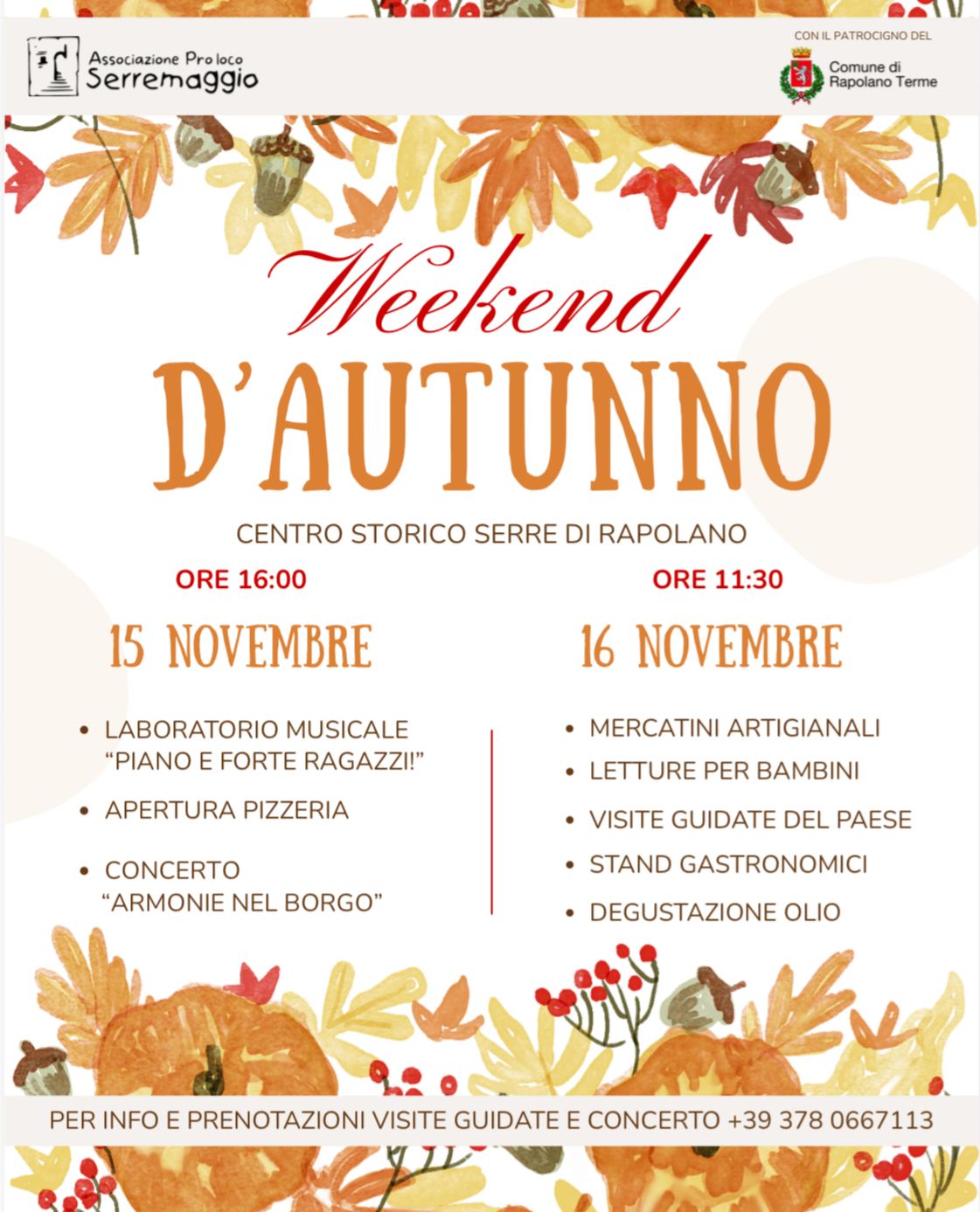 Weekend d'autunno