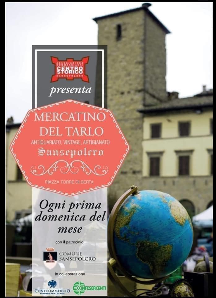 Locandina Mercatino del Tarlo a San Sepolcro
