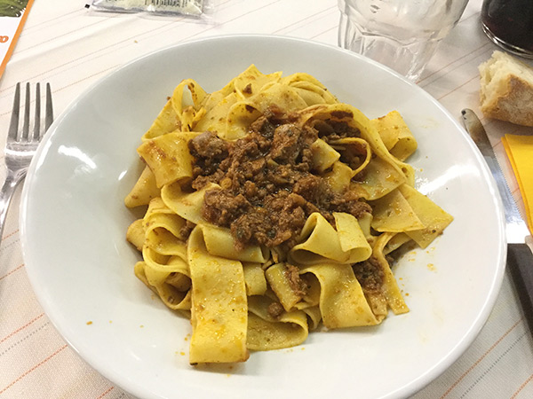 Pappardelle al Cunigliolo de La Serra