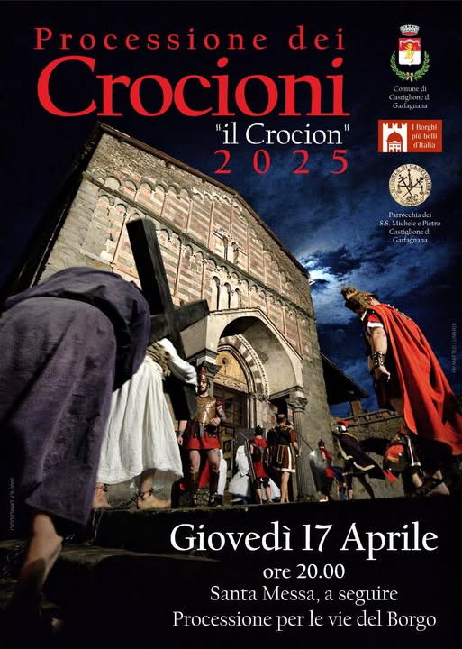 Locandina Processione dei Crocioni a Castiglione di Garfagnana