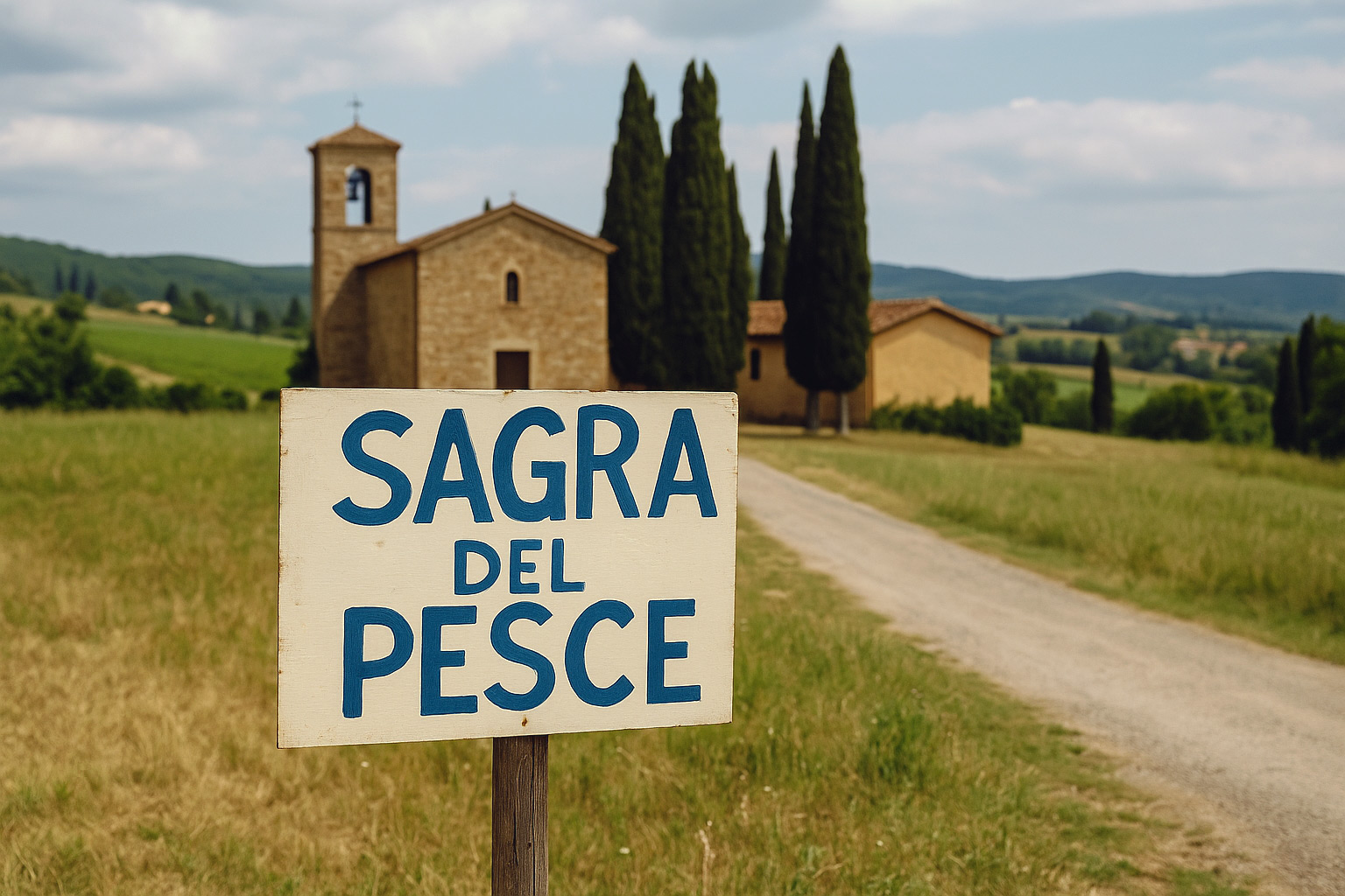 Sagre del pesce nella campagna toscana