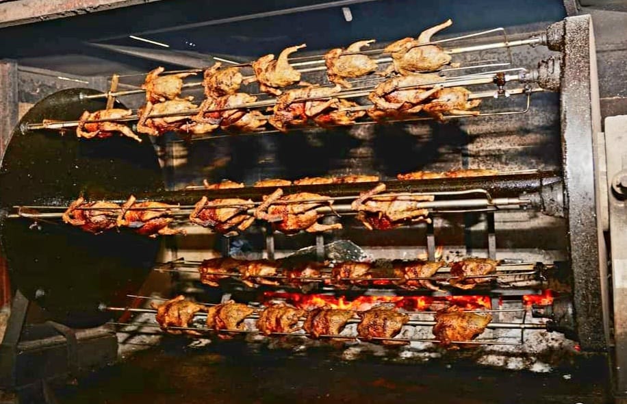 Piccioni al girarrosto di Montecchio