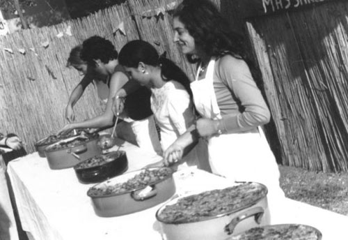 Immagine di una delle prime edizioni della Sagra della Zuppa a Massarella