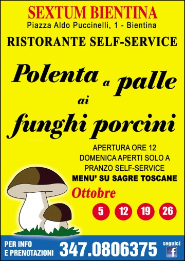 Festa della Polenta a palle ai Funghi porcini
