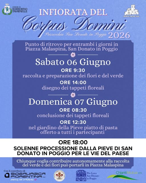 Infiorata del Corpus Domini a San Donato in Poggio