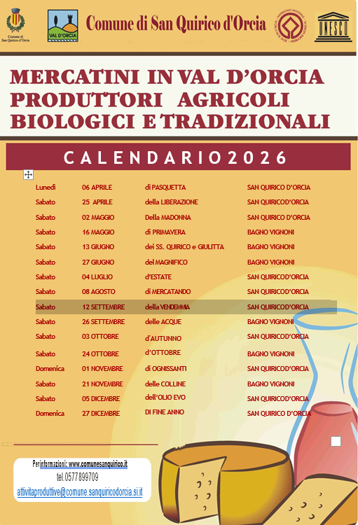 Mercatini in Val d'Orcia