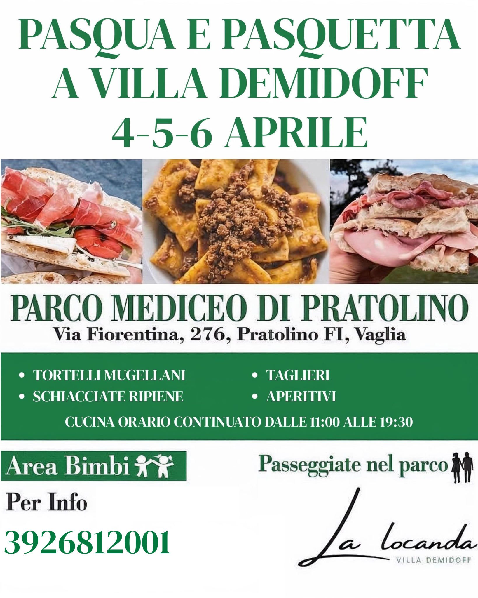 Pasqua e Pasquetta a Villa Demidoff