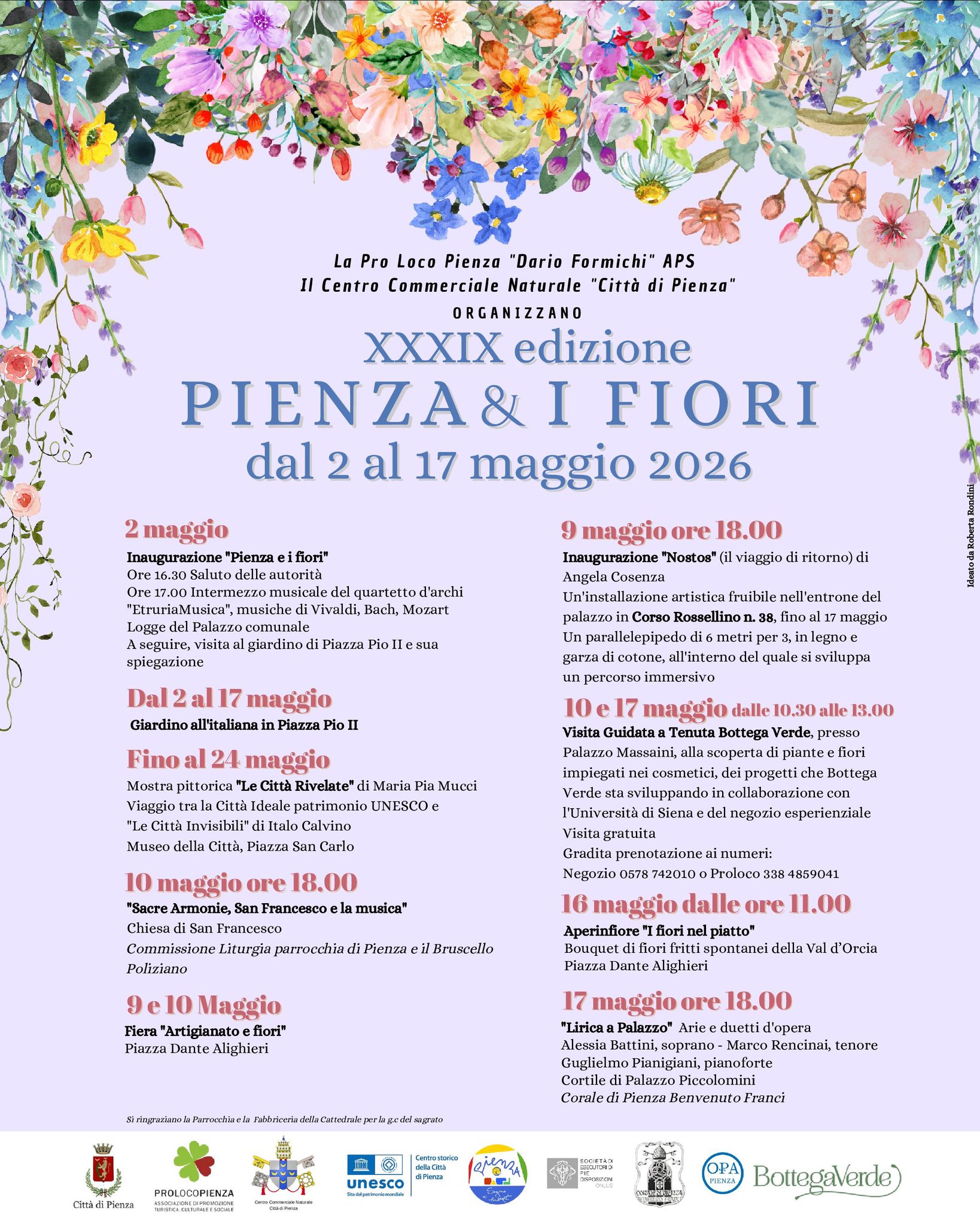 Pienza e i Fiori