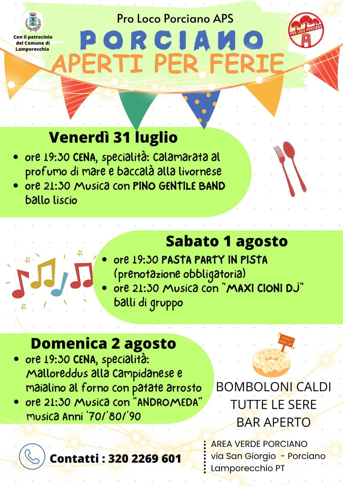 Porciano Aperti per Ferie