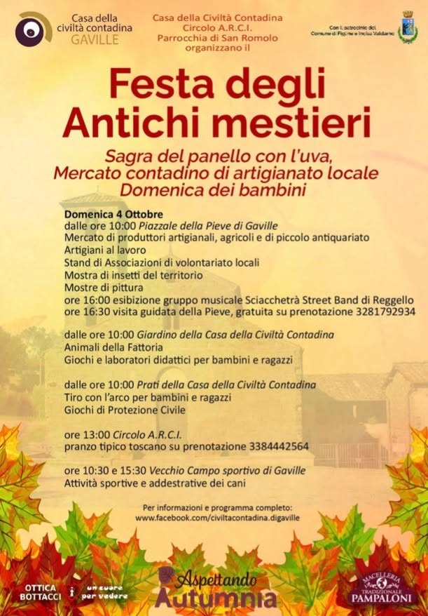 Festa degli Antichi Mestieri e Sagra del Panello con l'Uva