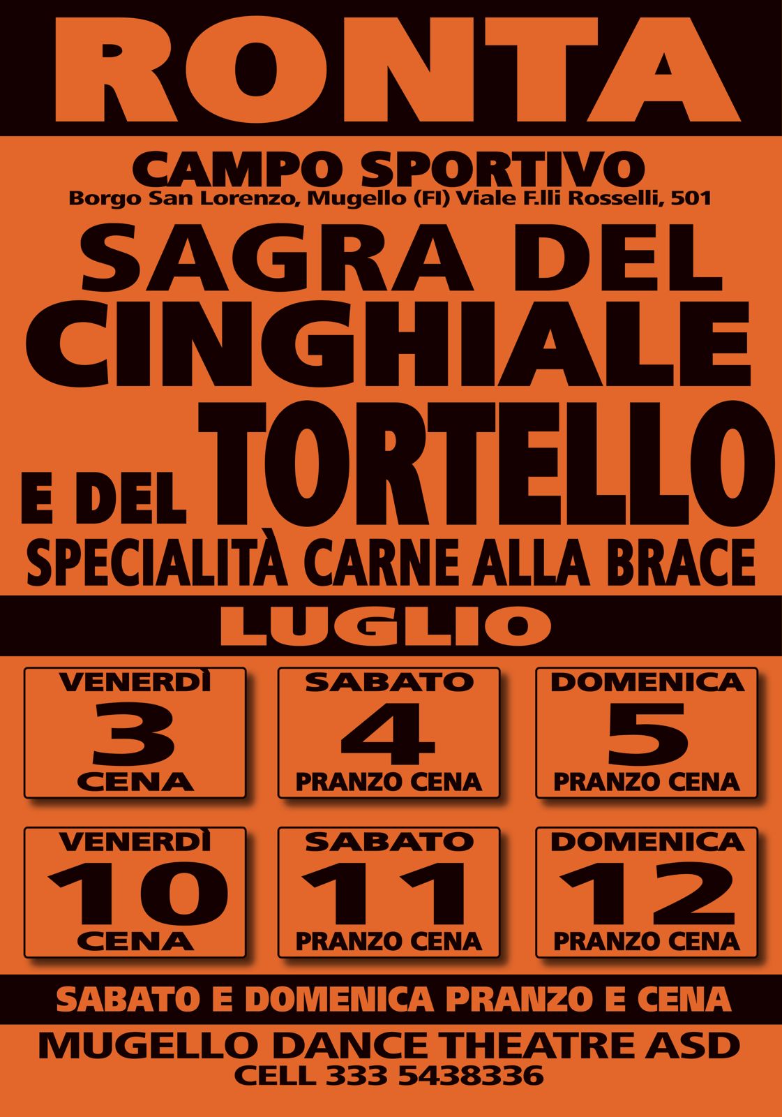 Sagra del Cinghiale e del Tortello a Ronta