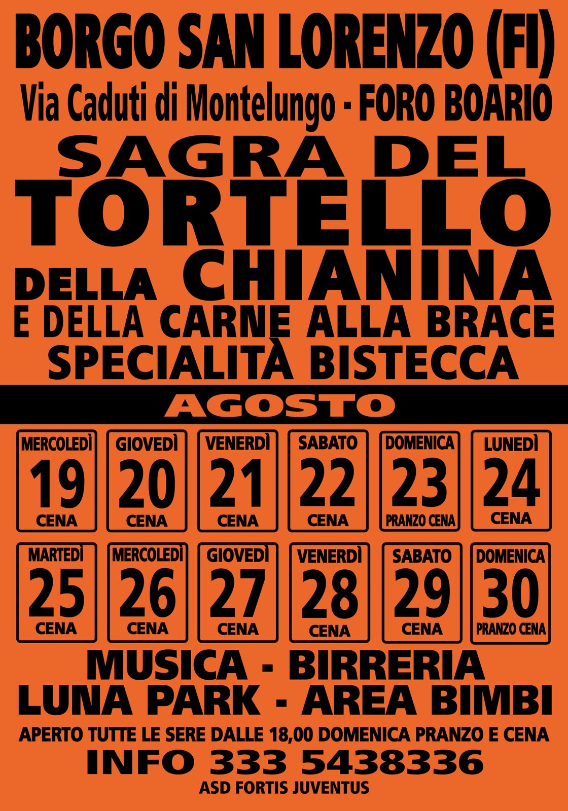 Sagra del Tortello, della Chianina e della Carne alla Brace